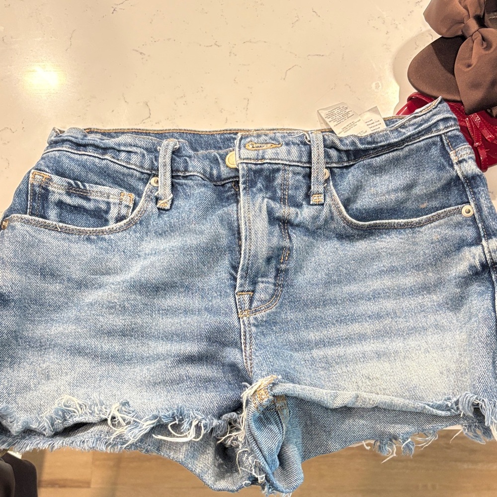 Good American Light Blue Jean Shorts